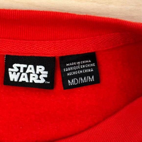 Star Wars Men's M Ugly Christmas Sweater Crewneck Darth Vader Red New - Picture 4 of 7